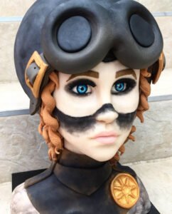 Aviator-themed celebration cake